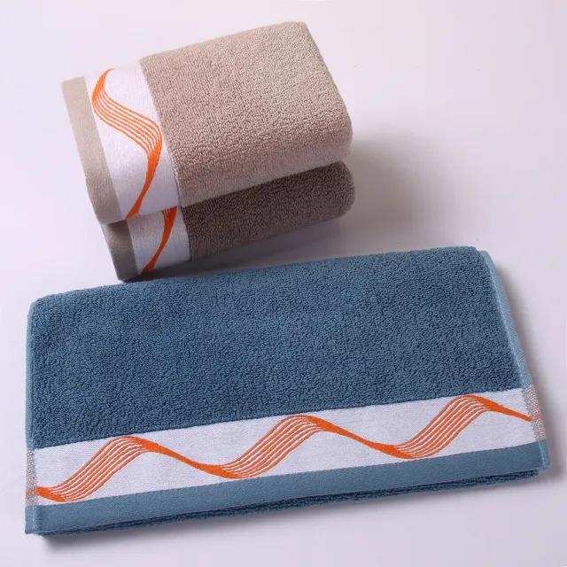 Absorbent Thickened Cotton Towel With Hand Gift 0500Dark Blue - Shop at LoveMi