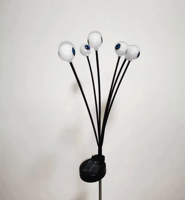 Solar Eyeball Stake Lights, Halloween Outdoor Garden Decor, IP65 Solar Lights for Yard and Pathway (6 or 8 Lights) - detail photo 5