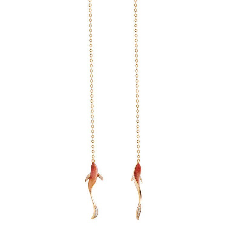 Women's Chinese Style Premium Goldfish Earrings