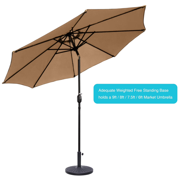 26.5 Lbs Outdoor Patio Market Umbrella Base, Patio Umbrella Stand For Yard Garden Poolside In Black  Shipment From Walmart — foto 2