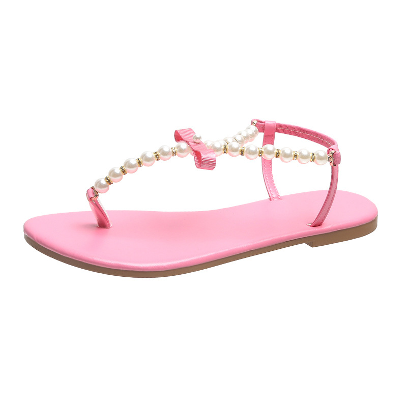 Title 12, Womens Pearl Thong Sandals Summer Flat Flip-on...