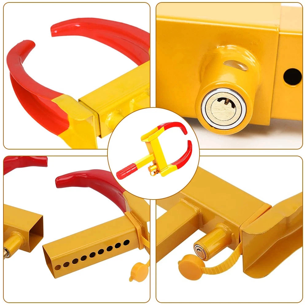 Heavy Duty Security Wheel Clamp Clamps Locks For Caravan Car Van Trailer Lock UK — image 4