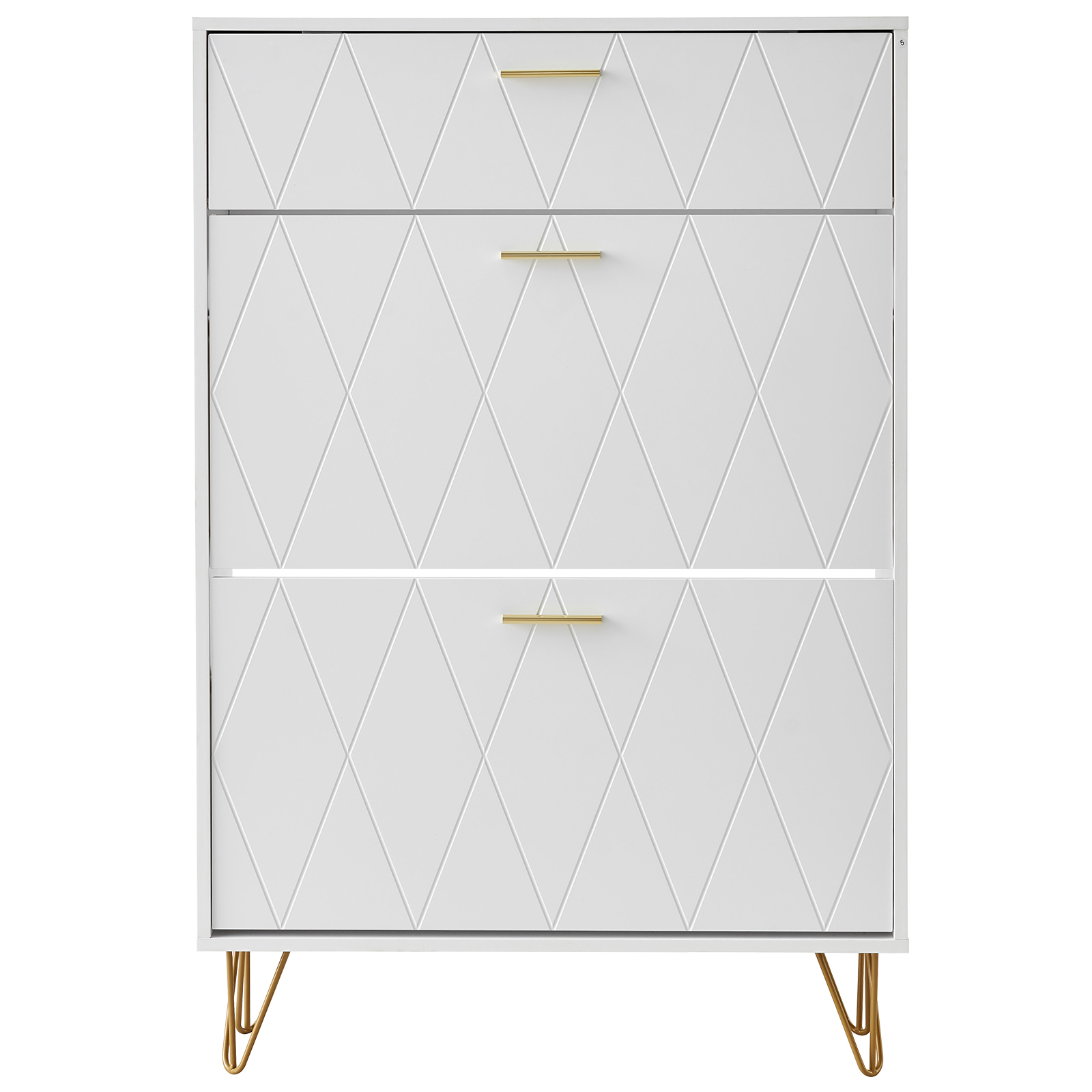 VEVOR Shoe Cabinet With 3 Flip Drawers, Shoe Storage Cabinet For Entryway, Free Standing Shoe Storage…