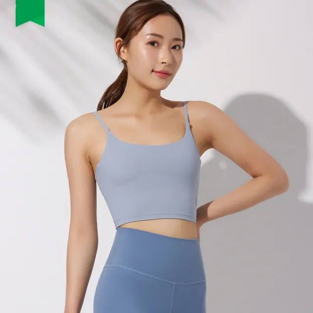 Fitness Bra Sling Gather Beautiful Back Underwear Blue - Shop at LoveMi