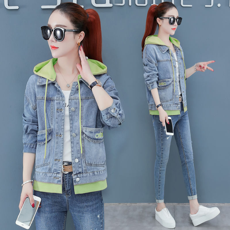 Spring And Autumn Casual Denim Short Jacket Women