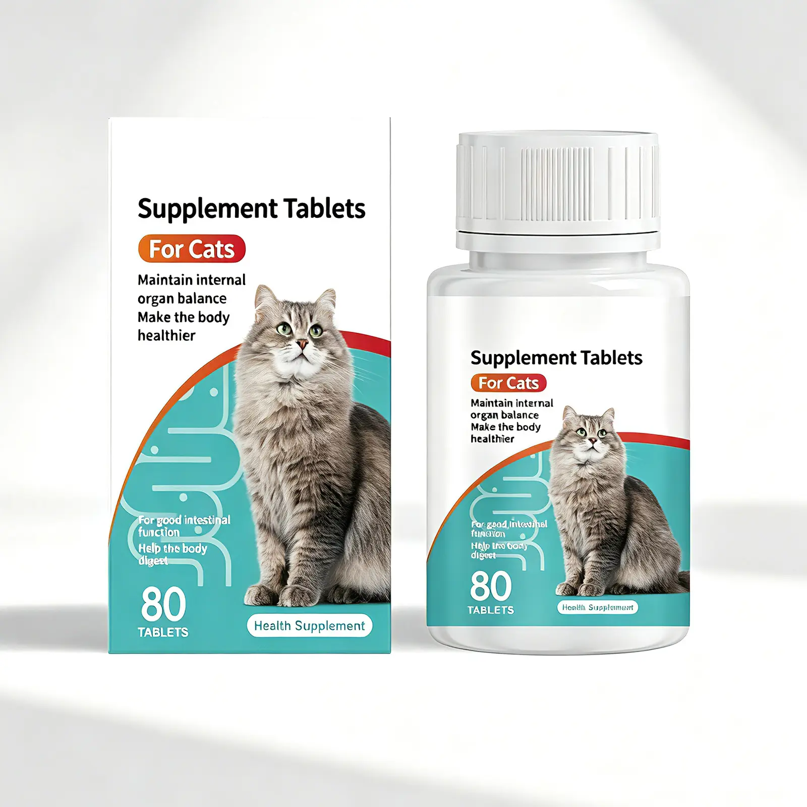 Cat Probiotic Supplement Tablets, Gut & Digestive