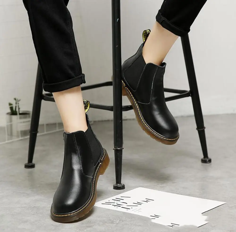 Vintage Leather Short Boots for Men