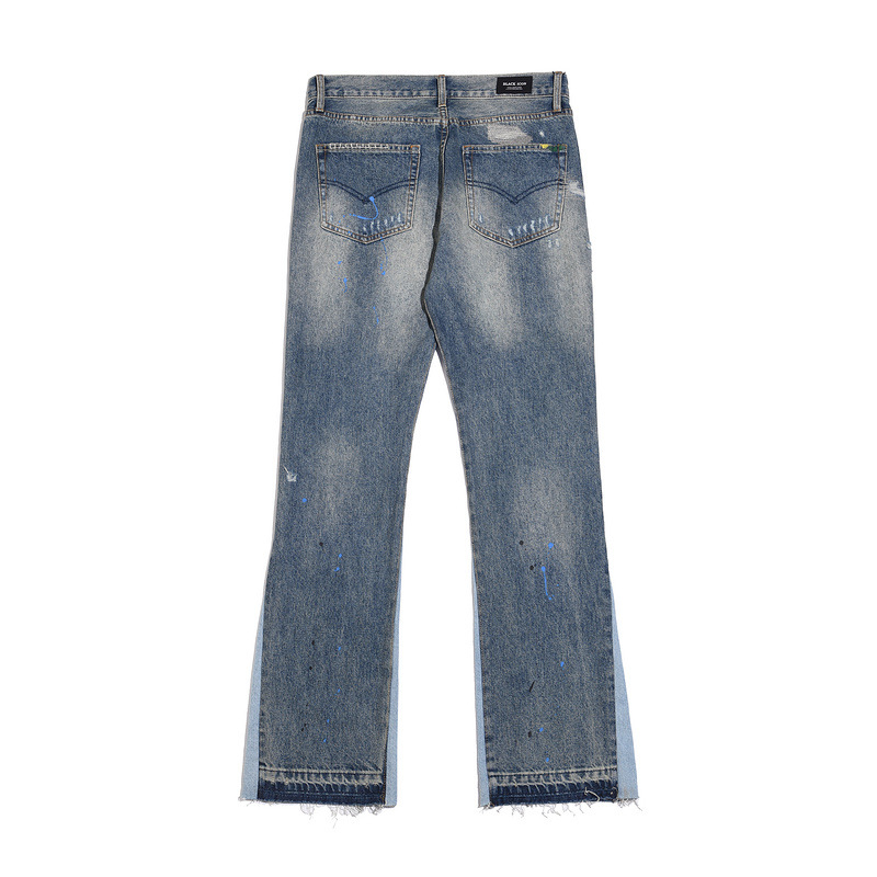 Title 5, Casual jeans met kattenprint, wassing, splash-i...