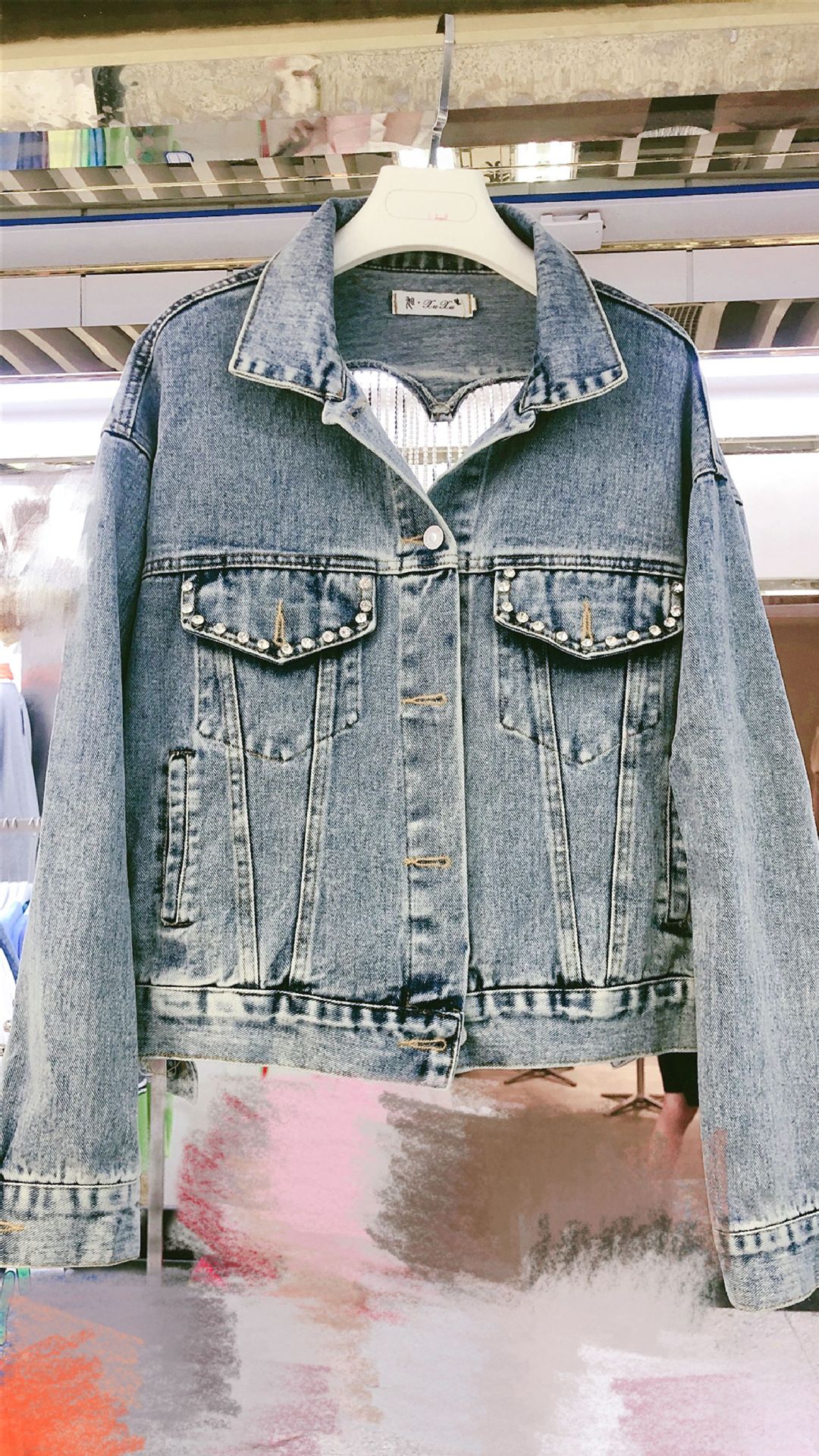 New Back Love Heart Hollow Rhinestone Tassel