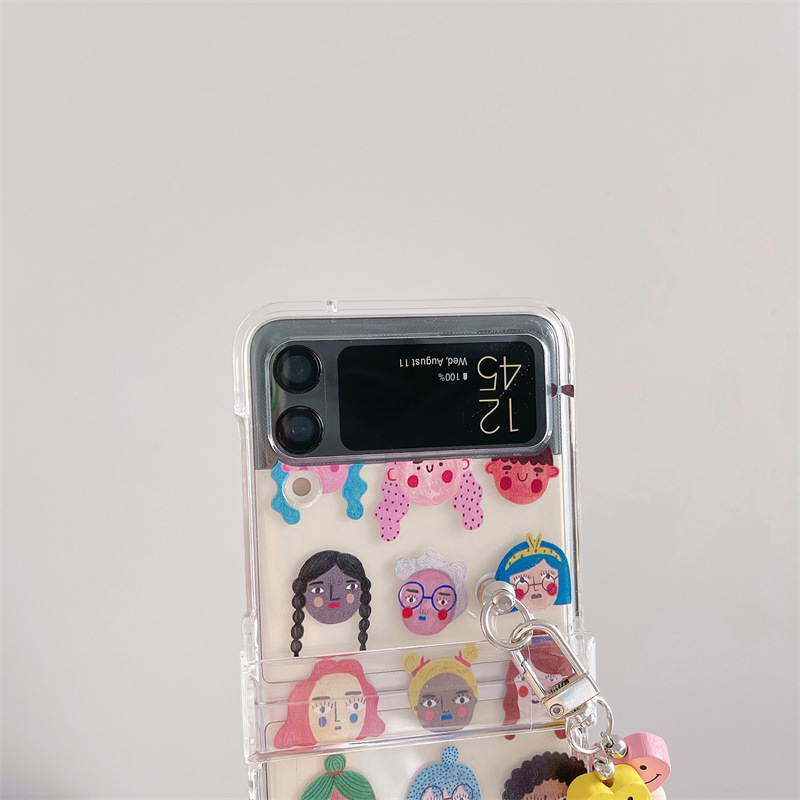 Cartoon Folding Mobile Phone Case Transparent