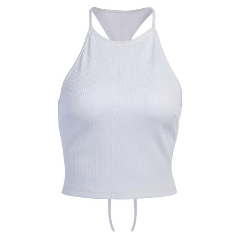 Title 5, New sexy slim halter cross vest