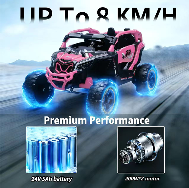 24V 400W Kids Ride On Car UTV W&Parents Remote Control,4-wheel Suspension, 3 Speed, Power Display,Bluetooth,MP3,Music,LED Light, Provide A Speed Of 4-8KM&H For Kids 18