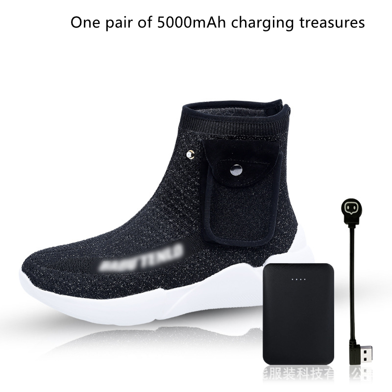 Heating shoes and power bank