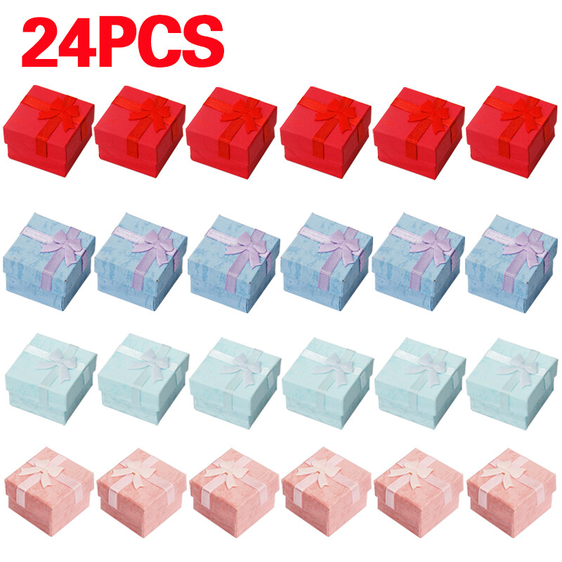 24x necklace bag ring wholesale earring pack box jewellery