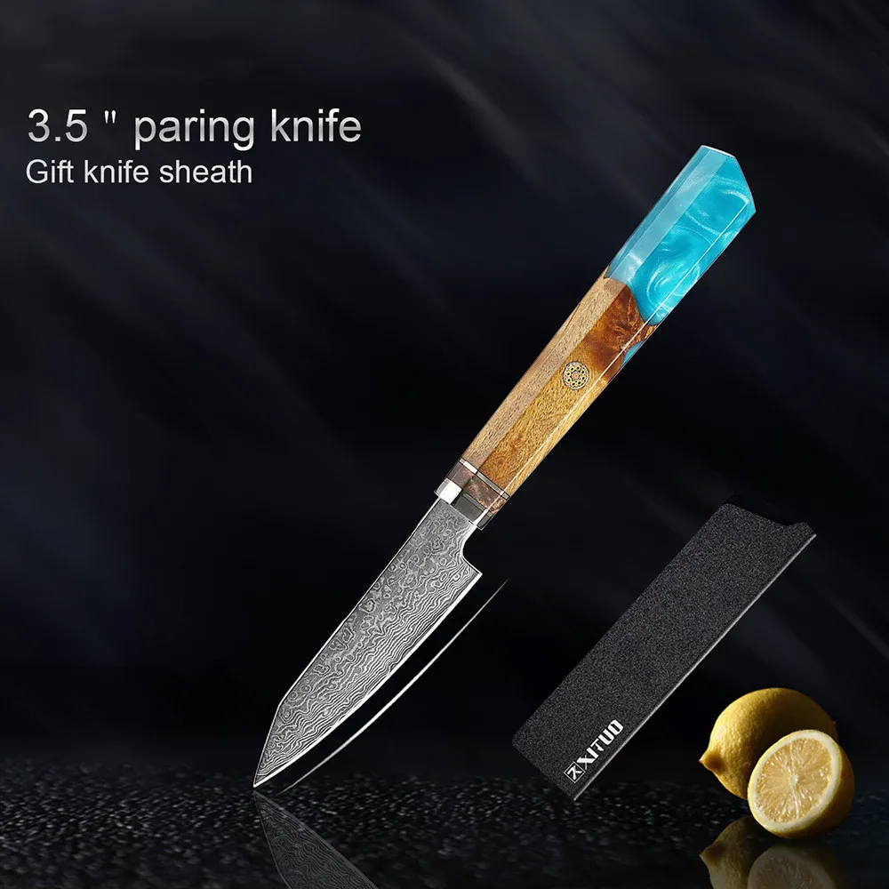 Damascus Stainless Steel Kitchen Knife - Peel Knife