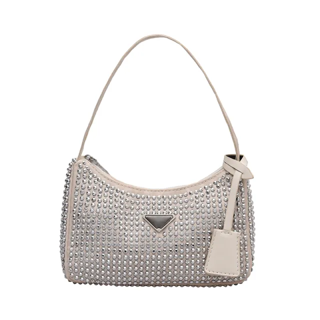 Square Bag Shoulder Bag Texture Messenger Bag Handbag White - Shop at LoveMi