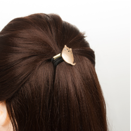 Frosted Matt Golden Cat Chinchilla Hair Rope Head Rope