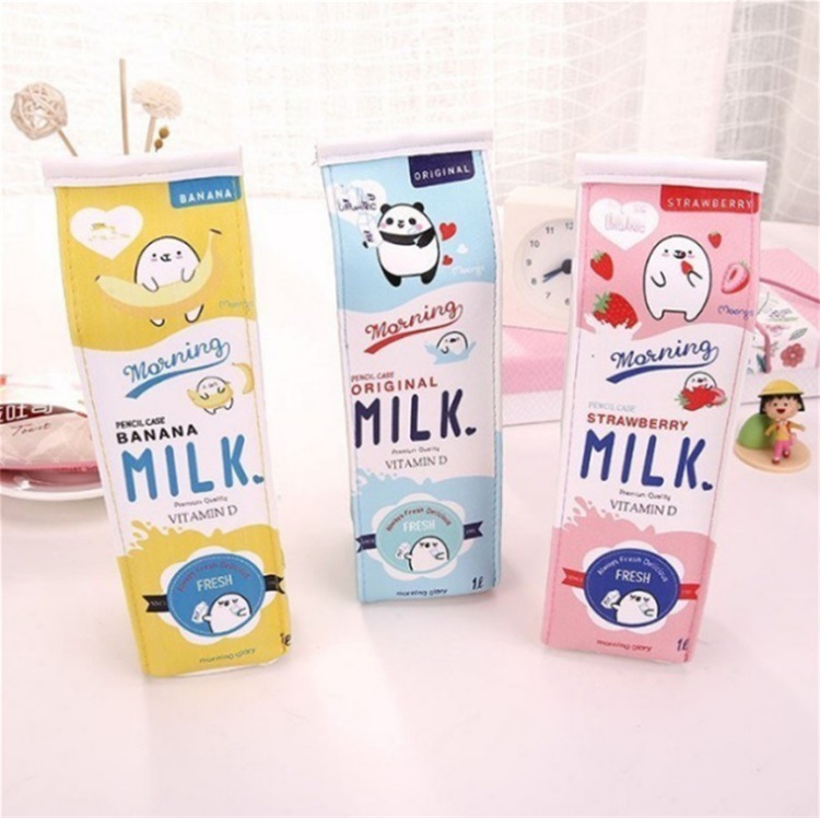 Milk Pencil Case | Cute Pencil Box Milk Carton