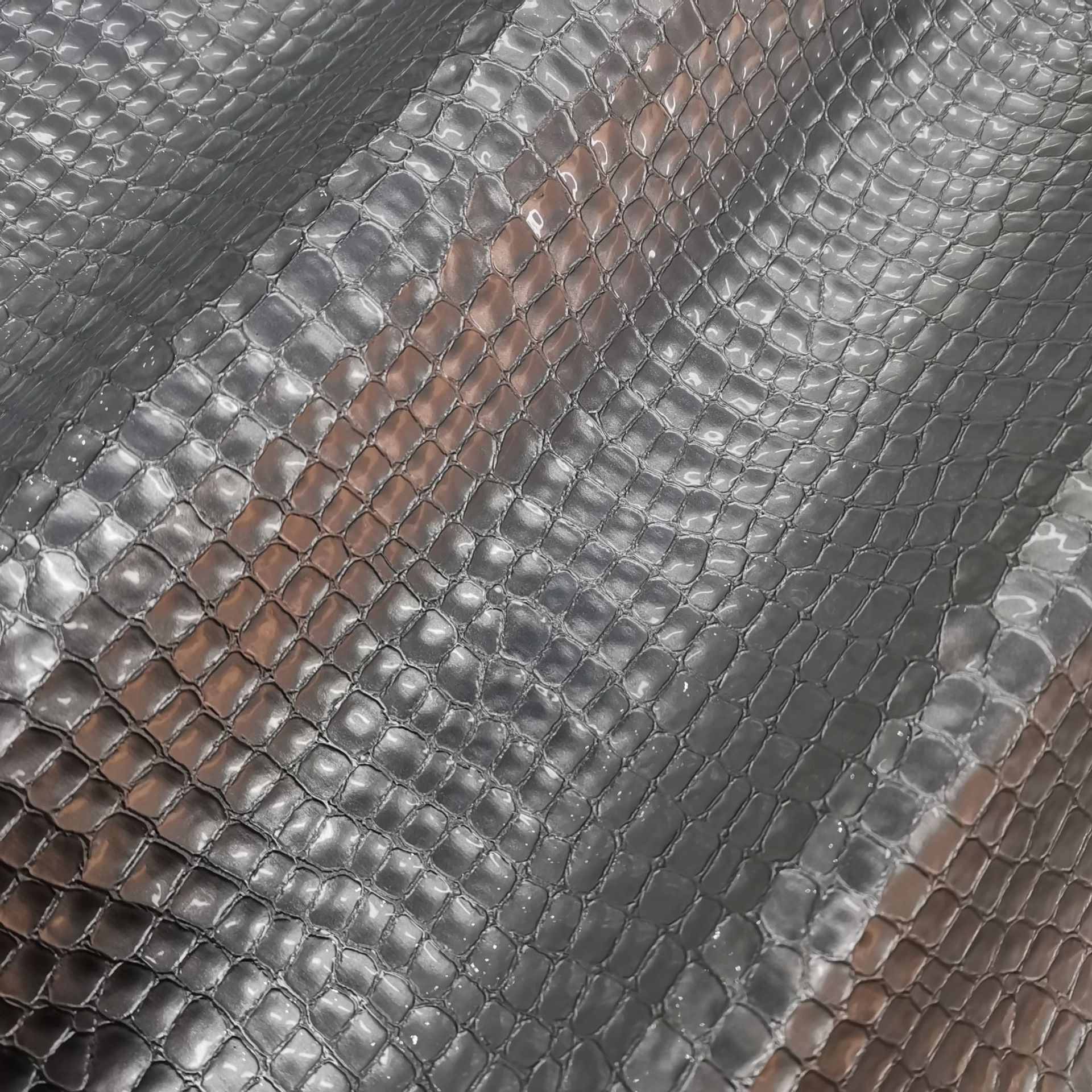 Autumn And Winter New High-gloss Stone Pattern Leather Material