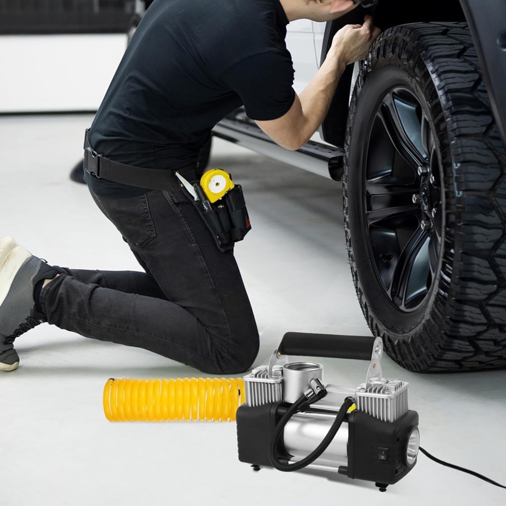 Heavy Duty 12V Electric Car Tyre Inflator  Portable Air Compressor Pump — foto 14