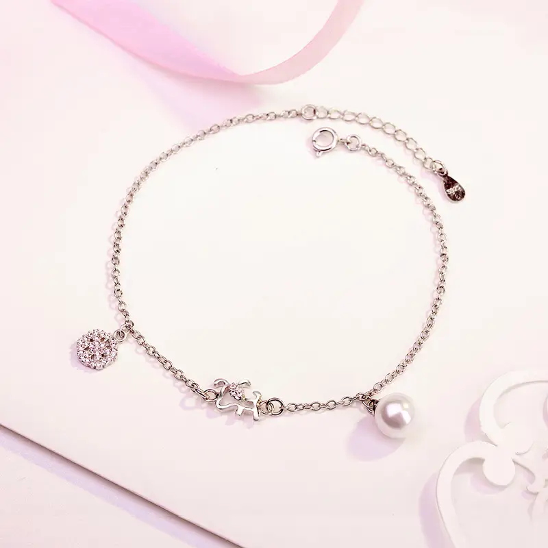 Ladies Sterling Silver Leisure Anklet