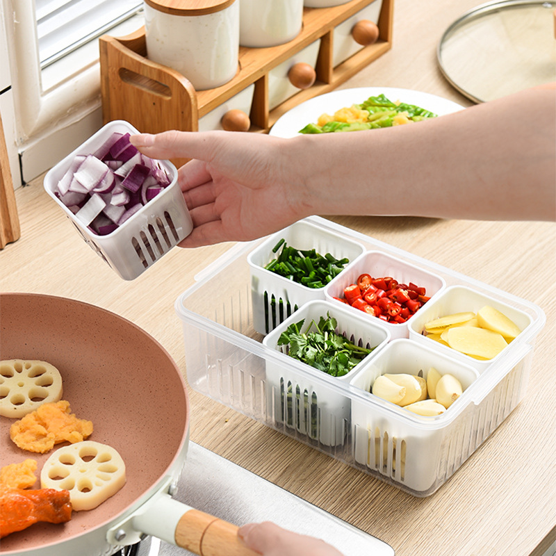 Simple Refrigerator Chopped Green Onion Compartment Crisper - Image 12