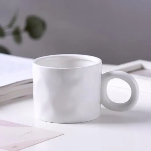 Ceramic Mark Coffee Cup In The Office White - Shop at LoveMi