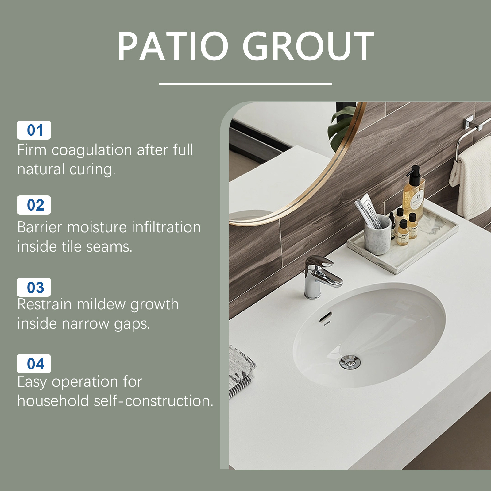 Dark Gray Tile Grout For Bathroom, Kitchen, And Floor Tile Gap Repair, Waterproof, Mildew-proof, And Aesthetically Pleasing Grout Filling. 6