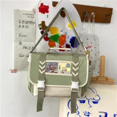 Women's Fashion Multipurpose Personality Small Backpack - Green - View 1