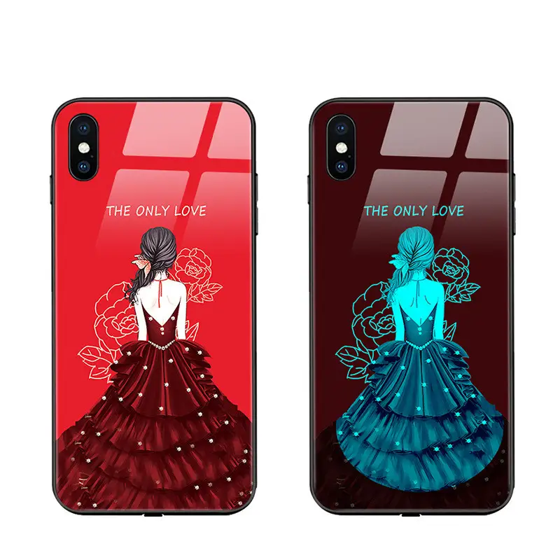 Voice-activated Call Flashing Glass Phone Case