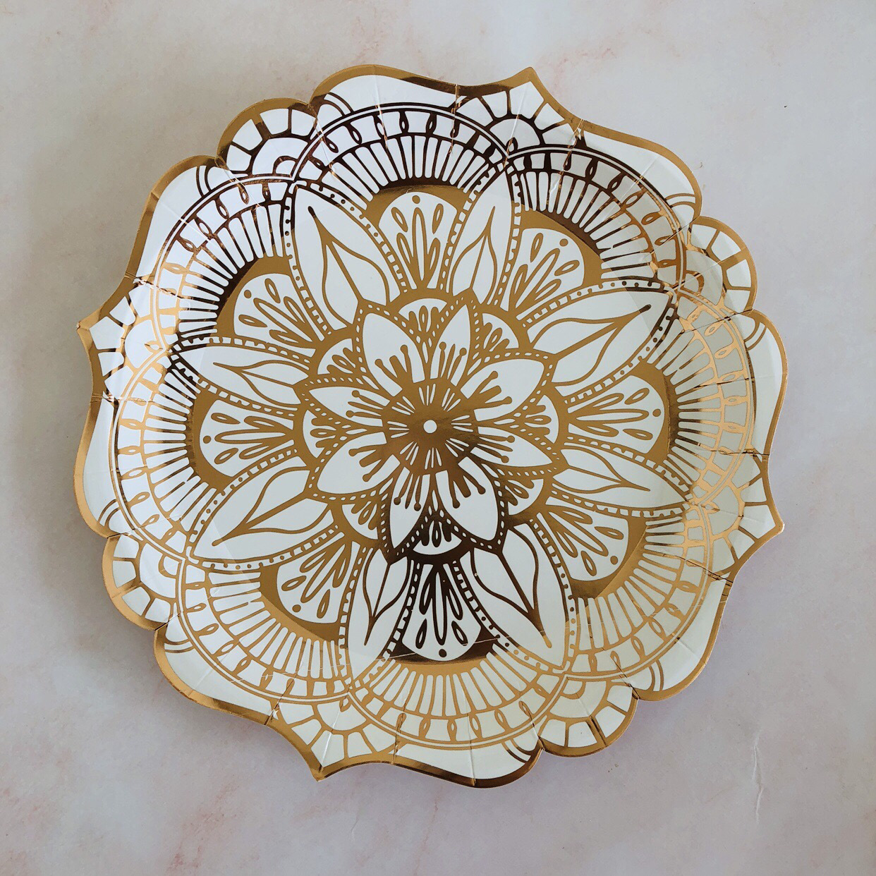 9inch hot rose gold flower