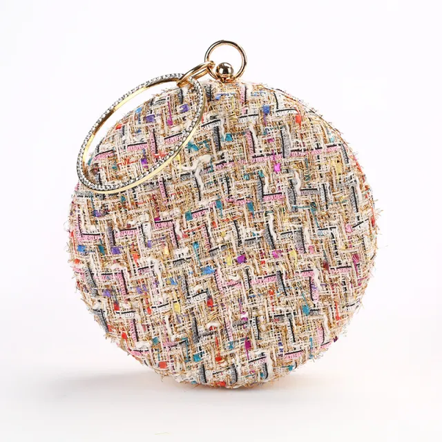 Dinner Handmade Small Fragrance Clutch Bag Apricot - Shop at LoveMi