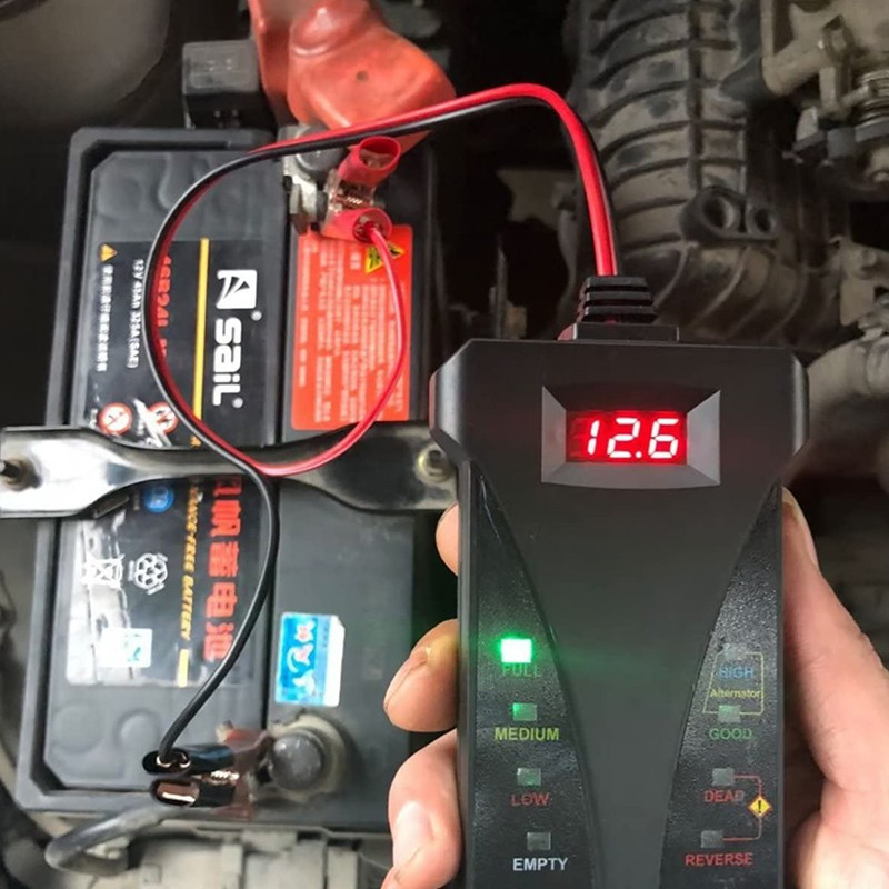 12V Digital Battery Tester & Voltmeter With LCD Display, Accurate Car Testers — image 5