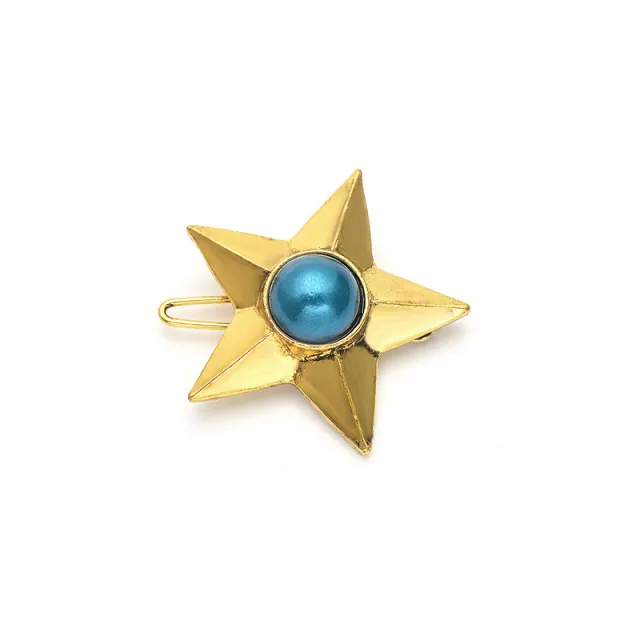 Vintage Pearl Gemstone Five pointed Star Hairpin Gold - Shop at LoveMi