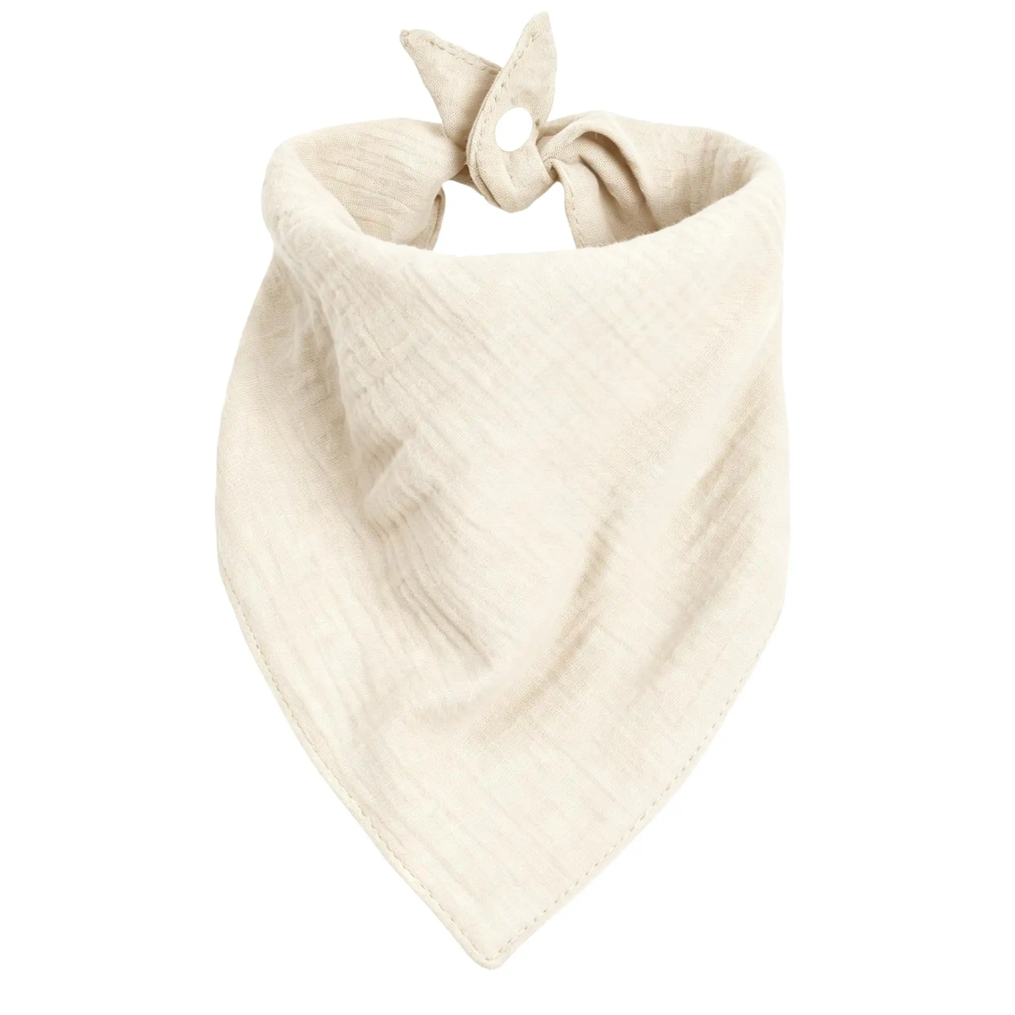 Beige Dog Bandanas Plain Color