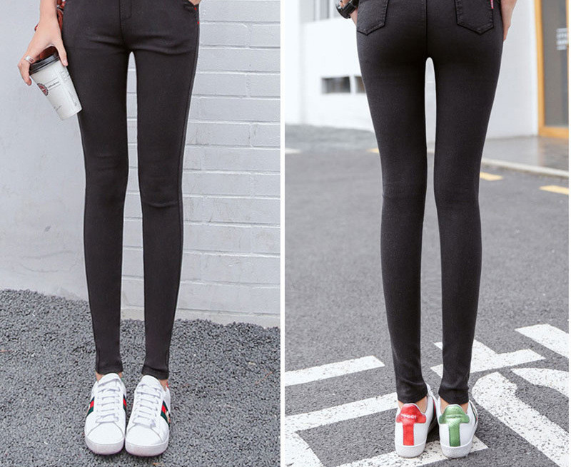 Spring And Autumn New Women's Slim Ankle-length Pencil Jeans