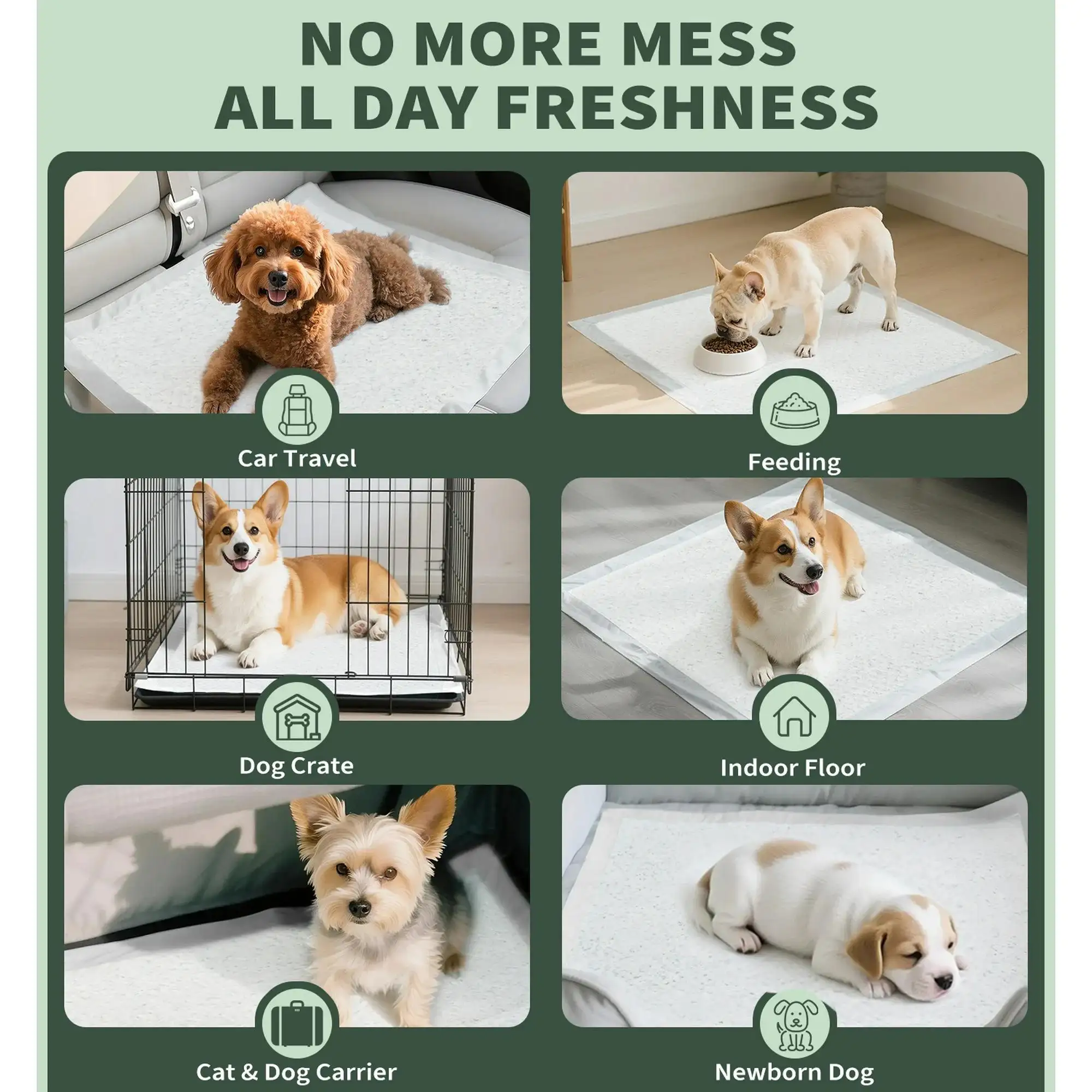 Made4Pets Dog And Puppy Pee Pads, Leak-proof