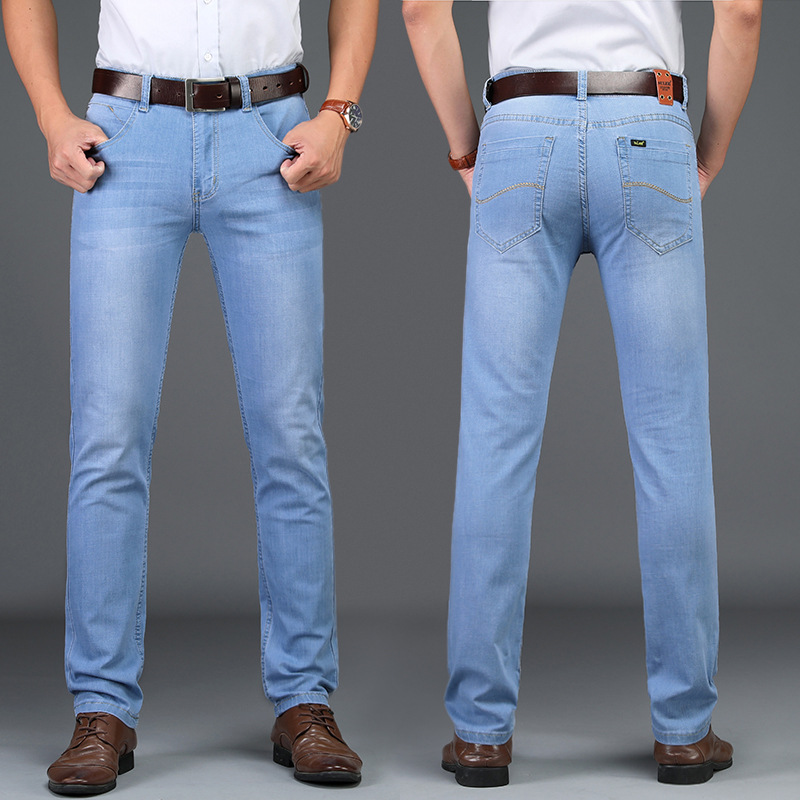 Korean Style Straight Slim Thin Light-Colored Trousers Youth Trousers