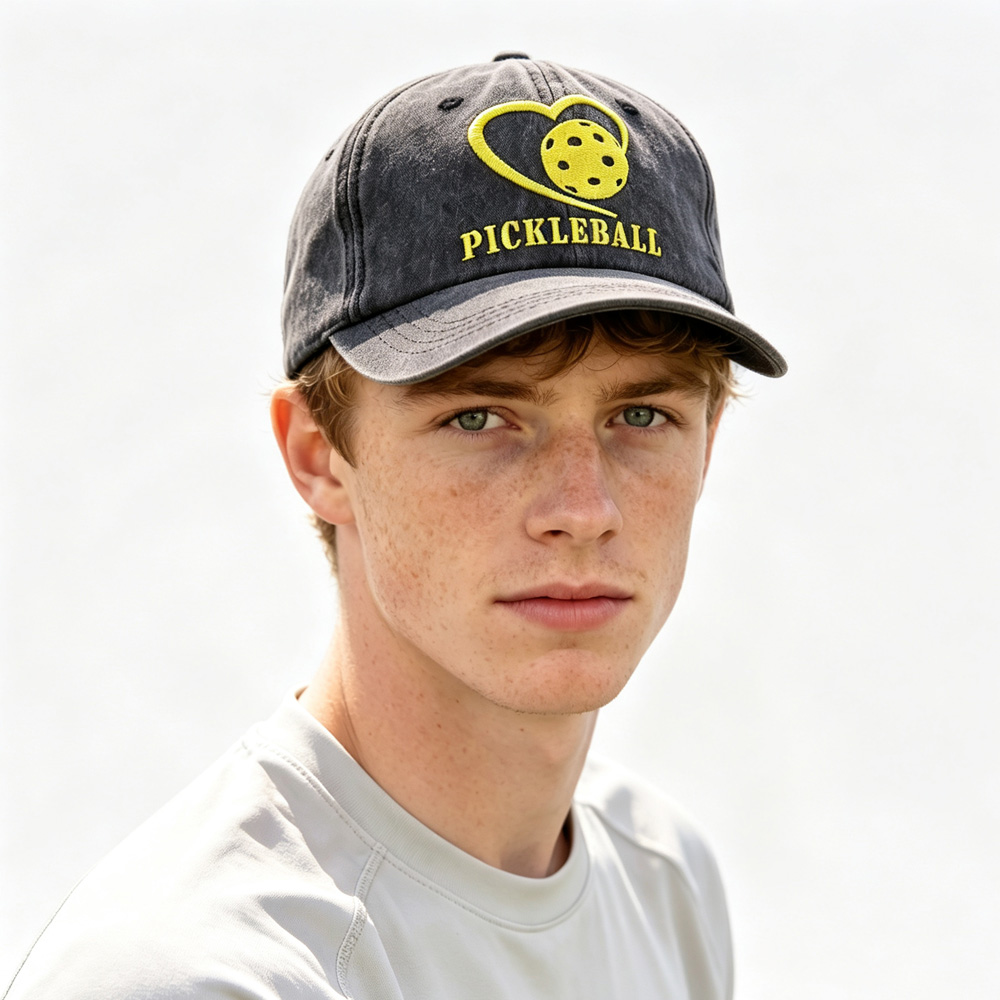 2pcs Pickleball Baseball Cap, I Love Pickleball Heart Embroidered Hat For Women Men, Lightweight Adjustable Sports Hat — foto 7