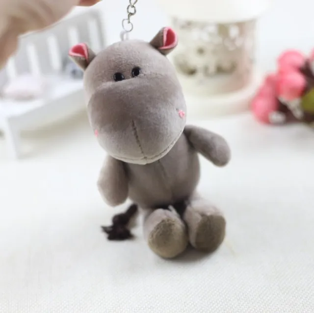 Cute Little Animal Plush Pendant Lion Giraffe And Hippo Hippo - Shop at LoveMi