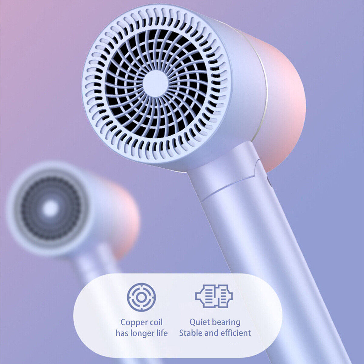 Hair Dryer Household Electric Negative Ionic Hairdryer Foldable — image 10