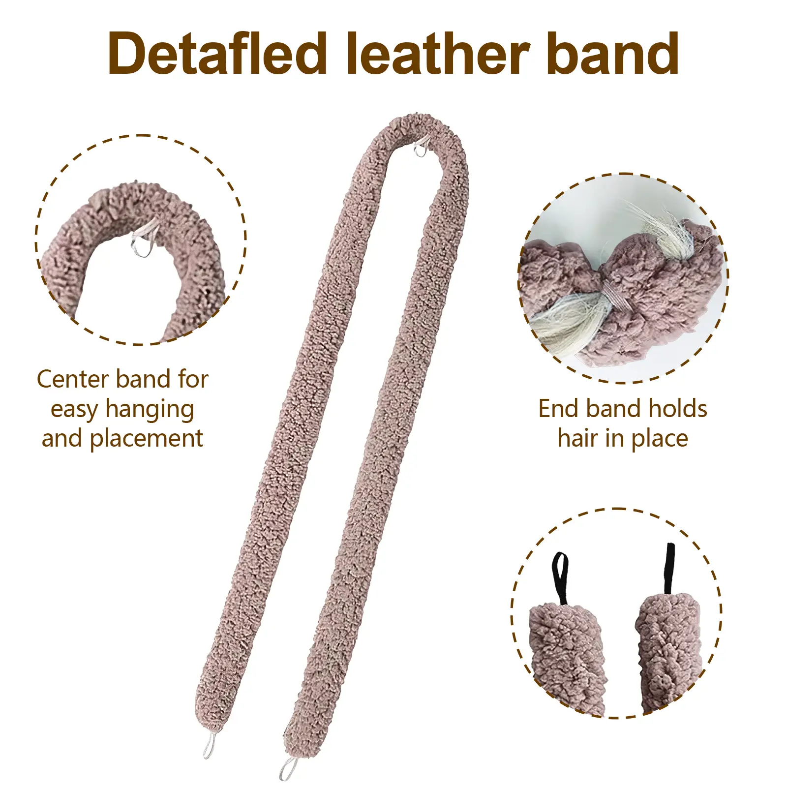 Satin Heatless Hair Curler, Lazy Natural Soft Wave DIY Heatless Curls For Sleep In Overnight, For All Hair Types