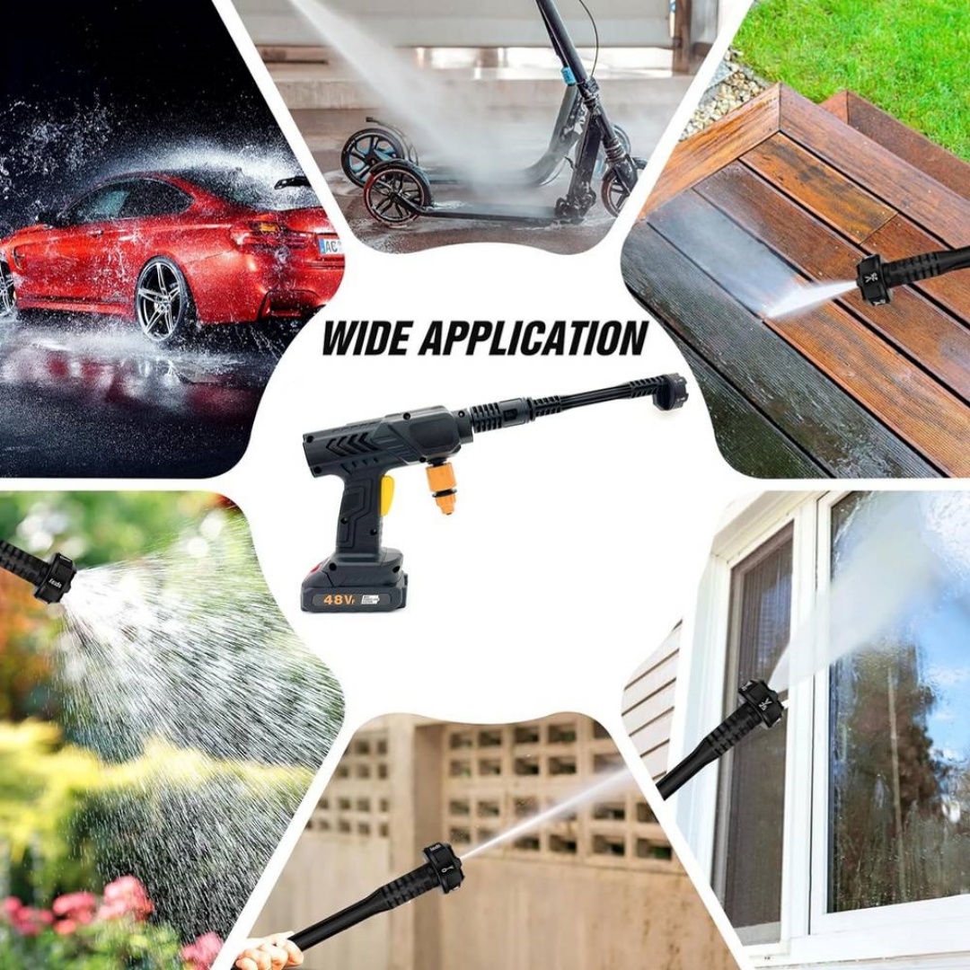 Cordless Car High Pressure Washer Jet 7in1 Rechargeable Cleaner Gun 2Battery — image 10