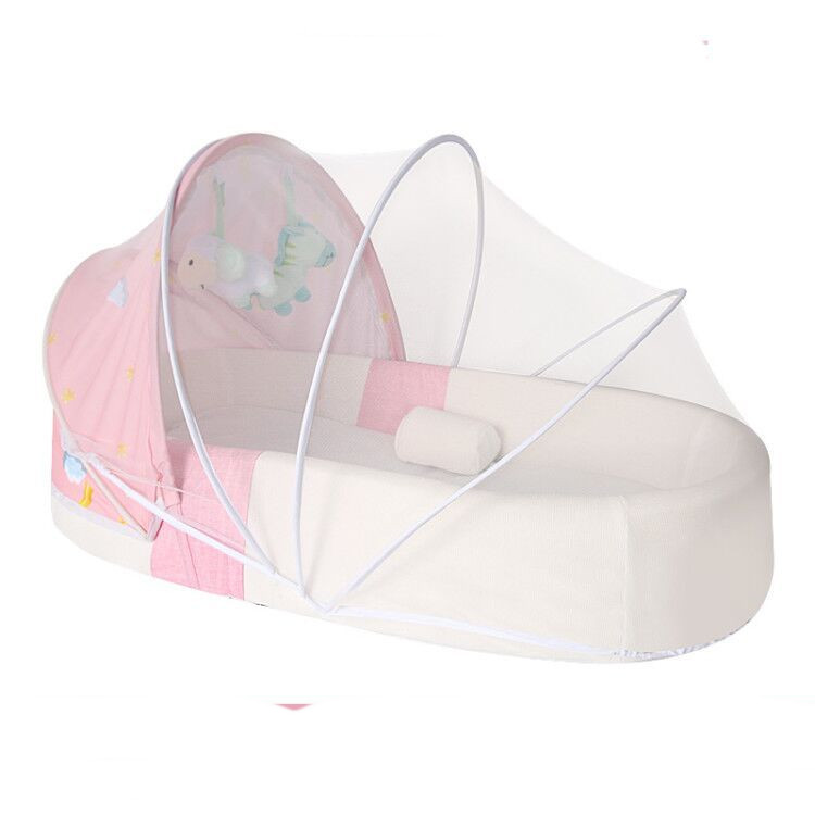 Portable Crib Nest Folding Movable Newborn Cushion Bed Anti-pressure Protection — foto 3