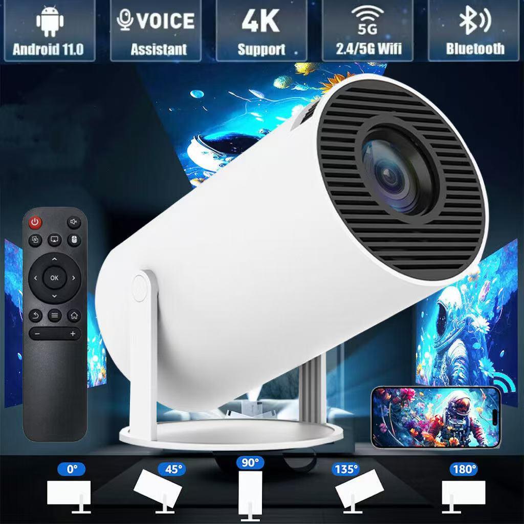 5G 4K Projector Smart HD LED WiFi Bluetooth H DMI USB Android Office Home Theater