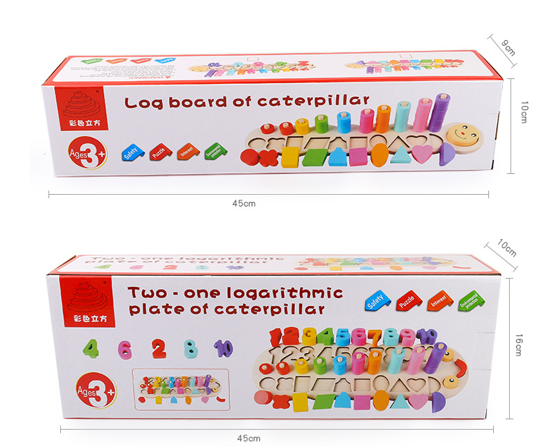 EduColor™ Logarithmische Holztafel für die frühkindliche Bildung BleuRibbon Baby