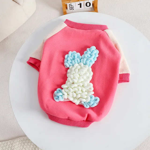 Extra Fleece Thick Pet Bichon Fadou Pug Hoodie Pink - Shop at LoveMi