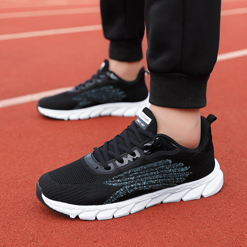 Men's And Women's Flying Woven Breathable Running Shoes Couple's Casual Sneakers — foto 14
