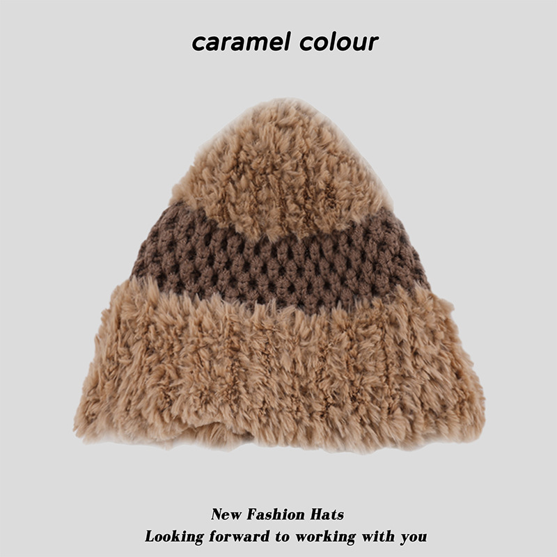 Women's Versatile Knitted Ear Warm Pullover Hat