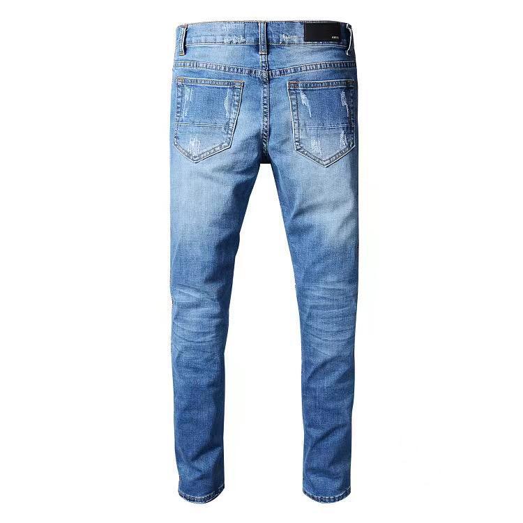 Title 2, Pantalon Denim Slim Fit Homme Style Européen Co...